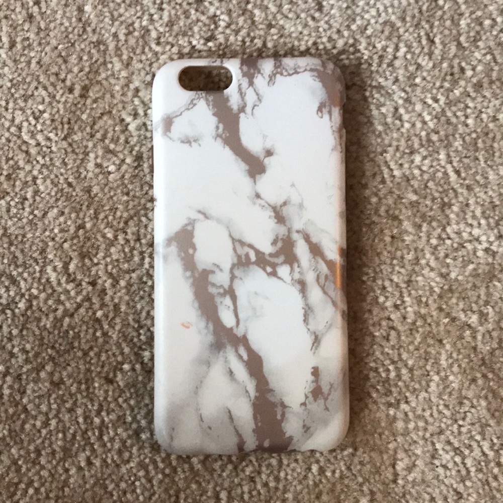 iphone 6 silicone rose gold marble phone case